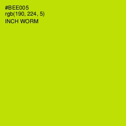 #BEE005 - Inch Worm Color Image